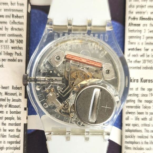 Swatch watch CINEMA SET 100 Years of Cinema 1995 Specials Limited edition NOS - Picture 10 of 11